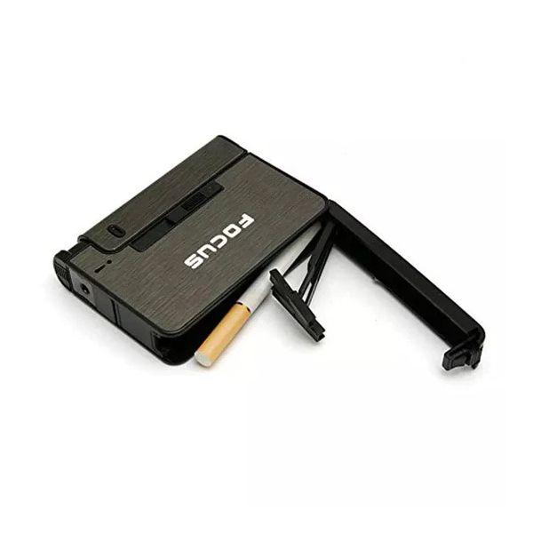 Focus Automatic Lighter Automatic Cigarettes Holder 10 Pcs Cigarette Case