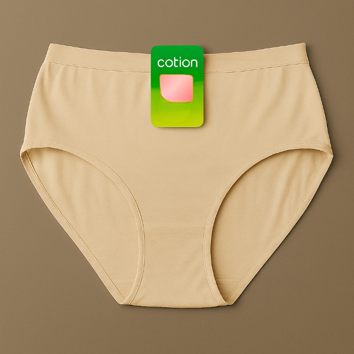 Malai Soft Fabric Underwear For Women – Black and Skin Color, Sizes S, M, L - Large