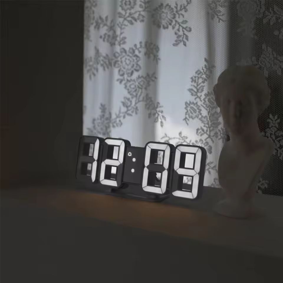 3D LED Digital Alarm Wall /Table Clock