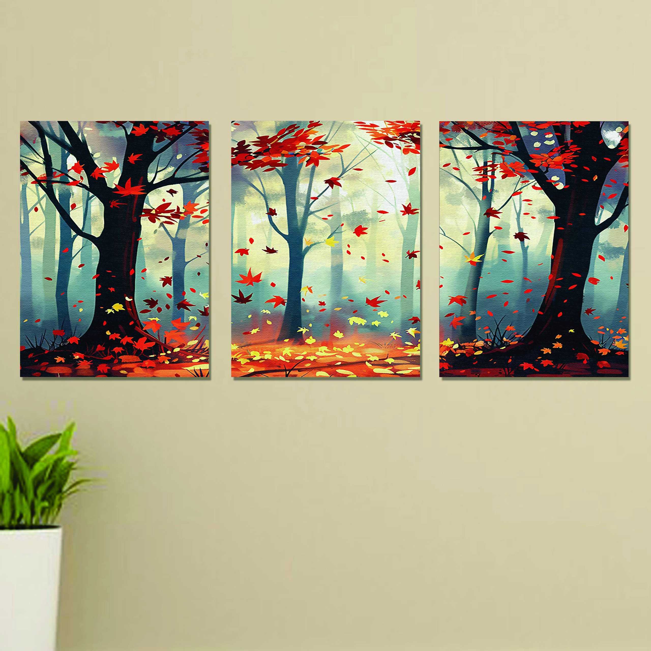 Set Of 3 Wall Art Wooden Phototile Frames For Wall Decor