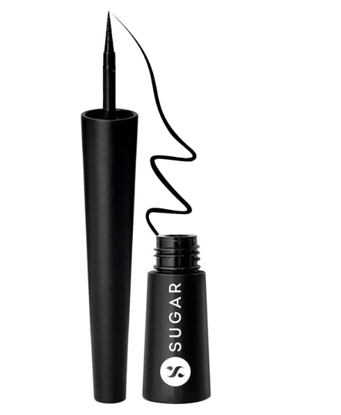  SUGAR Cosmetics Gloss Boss 24Hr Glossy Eyeliner Gel With Brush 