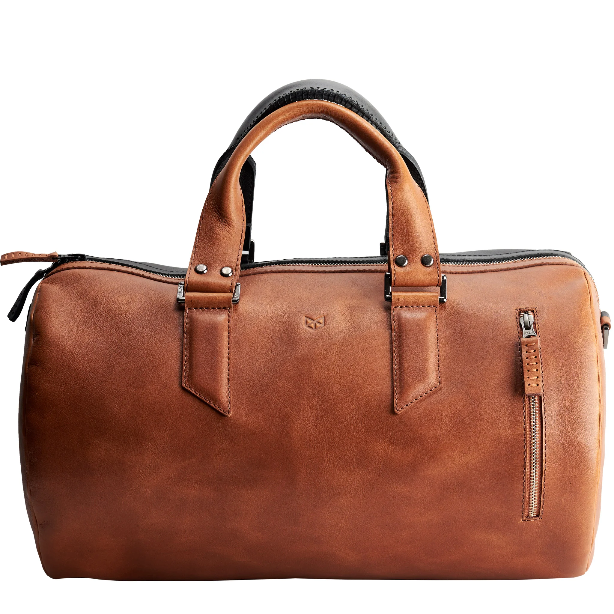 Dual Substantial Duffle Bag · Black and Tan