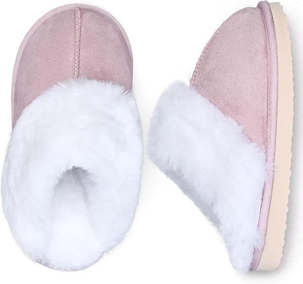 Pink Fuzzy Indoor Slippers