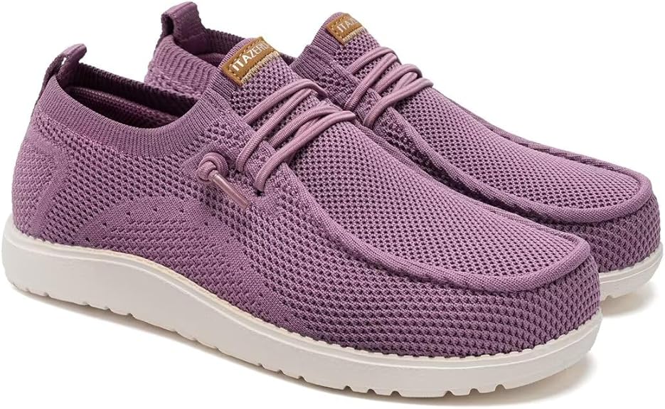 Purple Mesh Casual Shoes