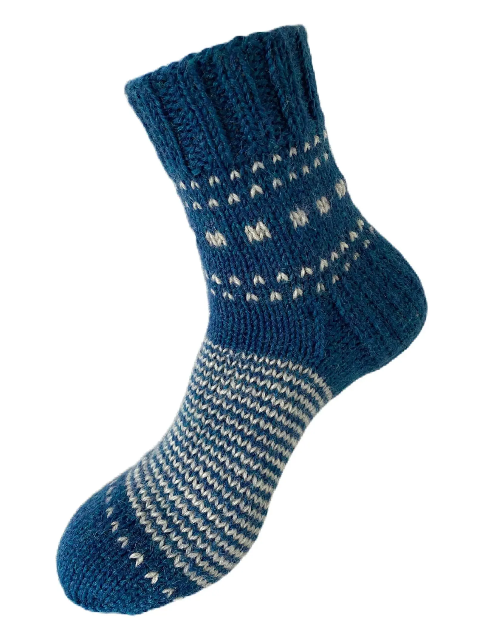 Hand Knit Women Wool Socks Beta