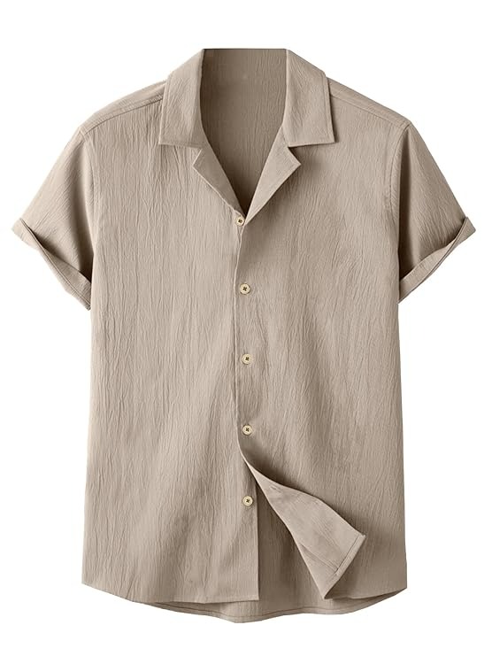 Men's casual short sleeve shirt