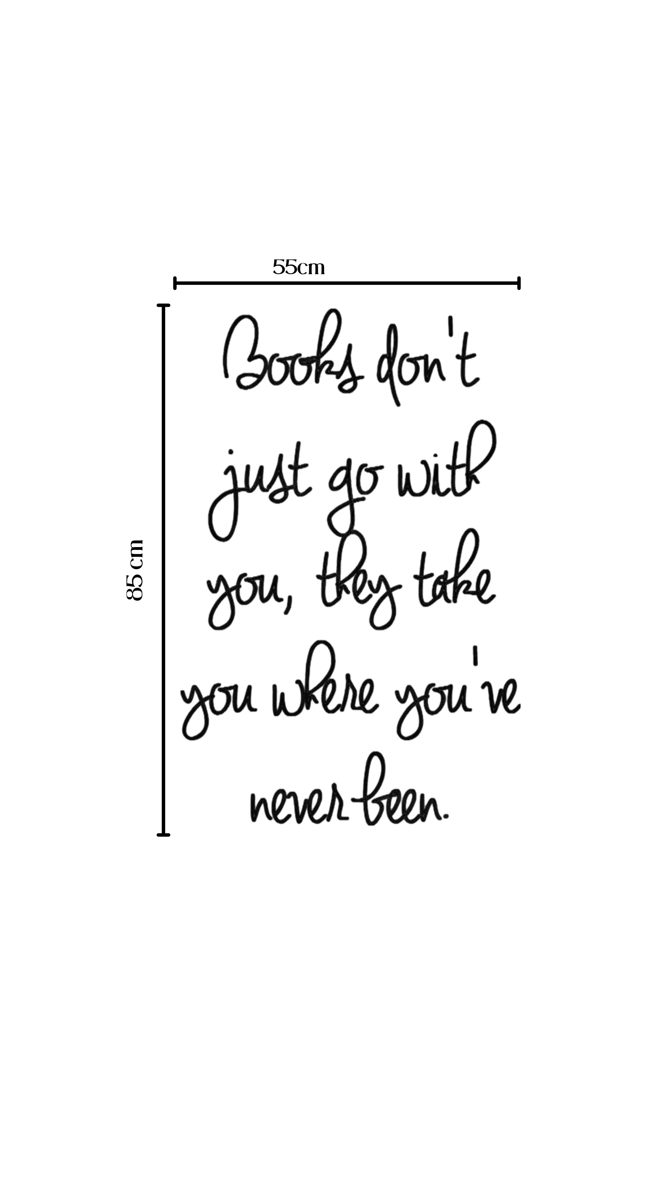 Wall decor decal for book lovers
