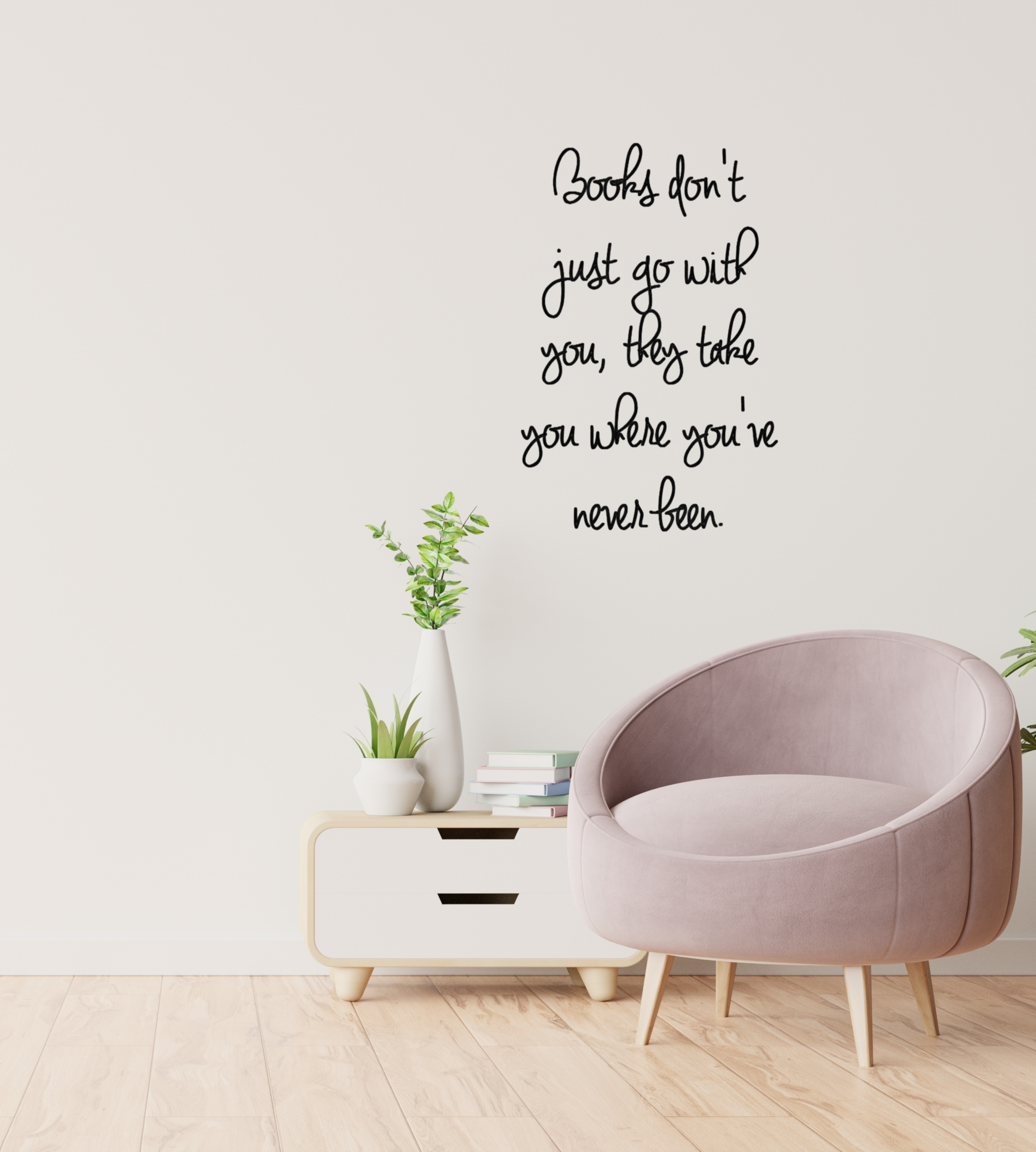 Wall decor decal for book lovers