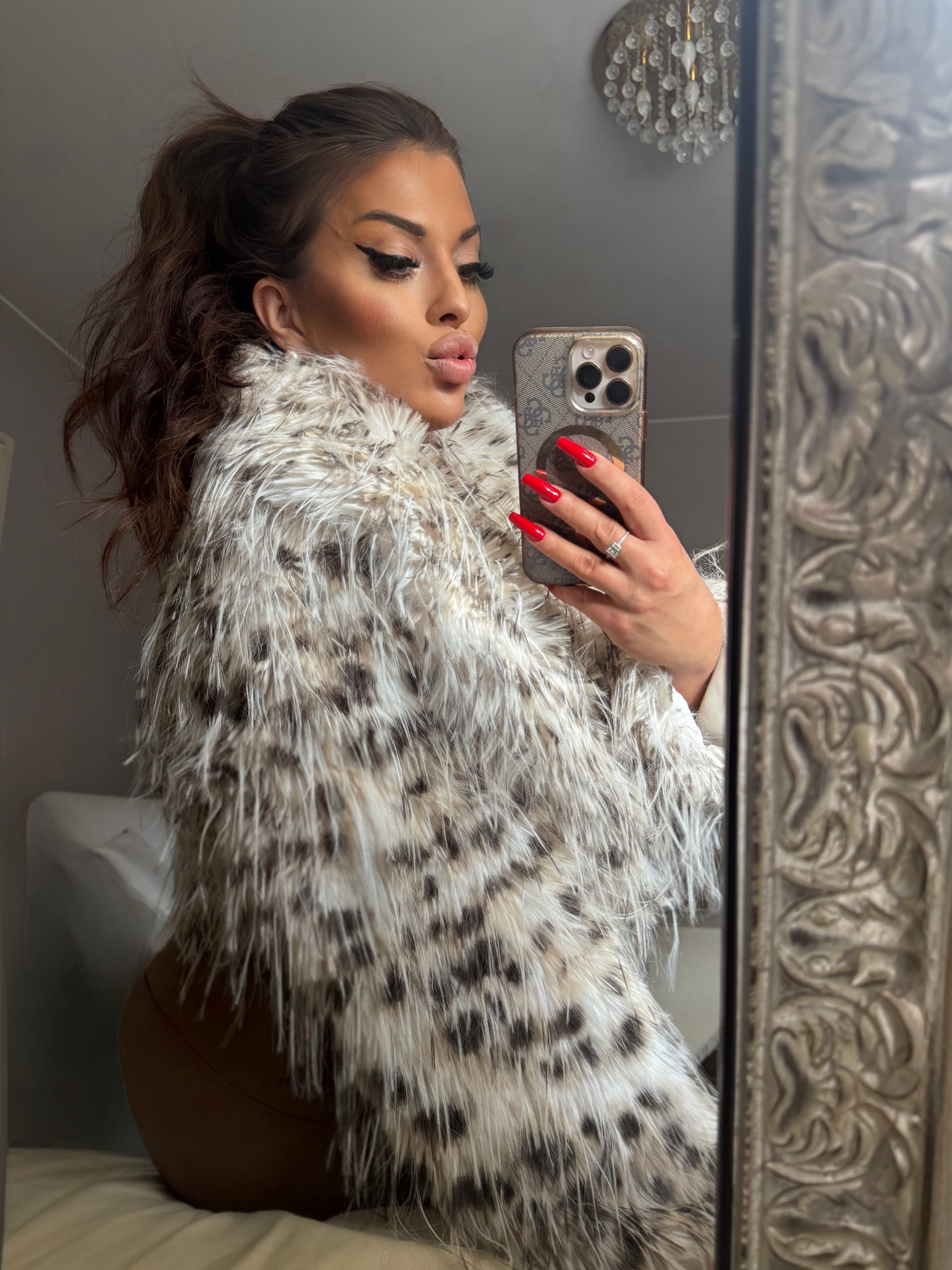 Futrzana kurtka damska