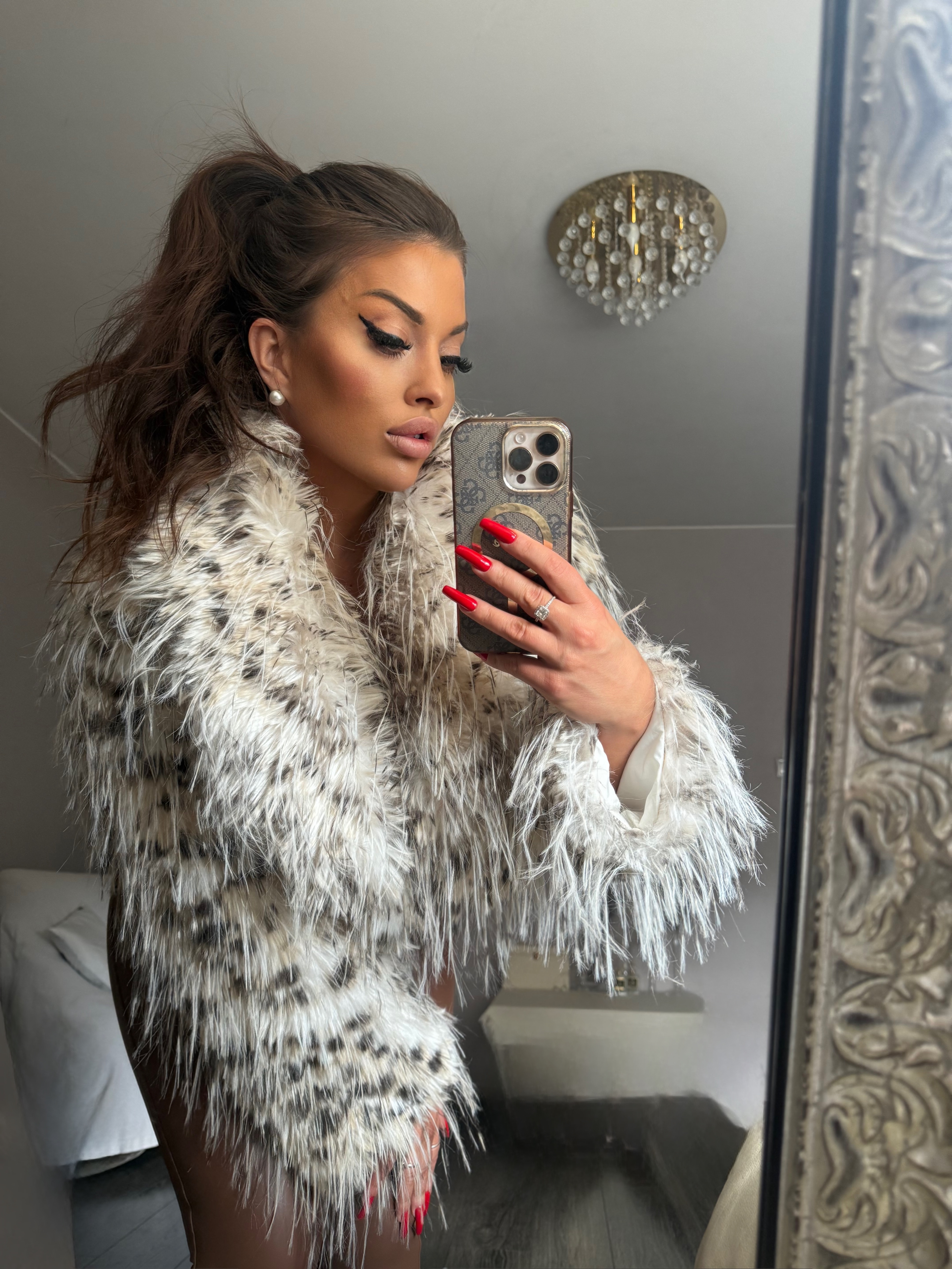 Futrzana kurtka damska