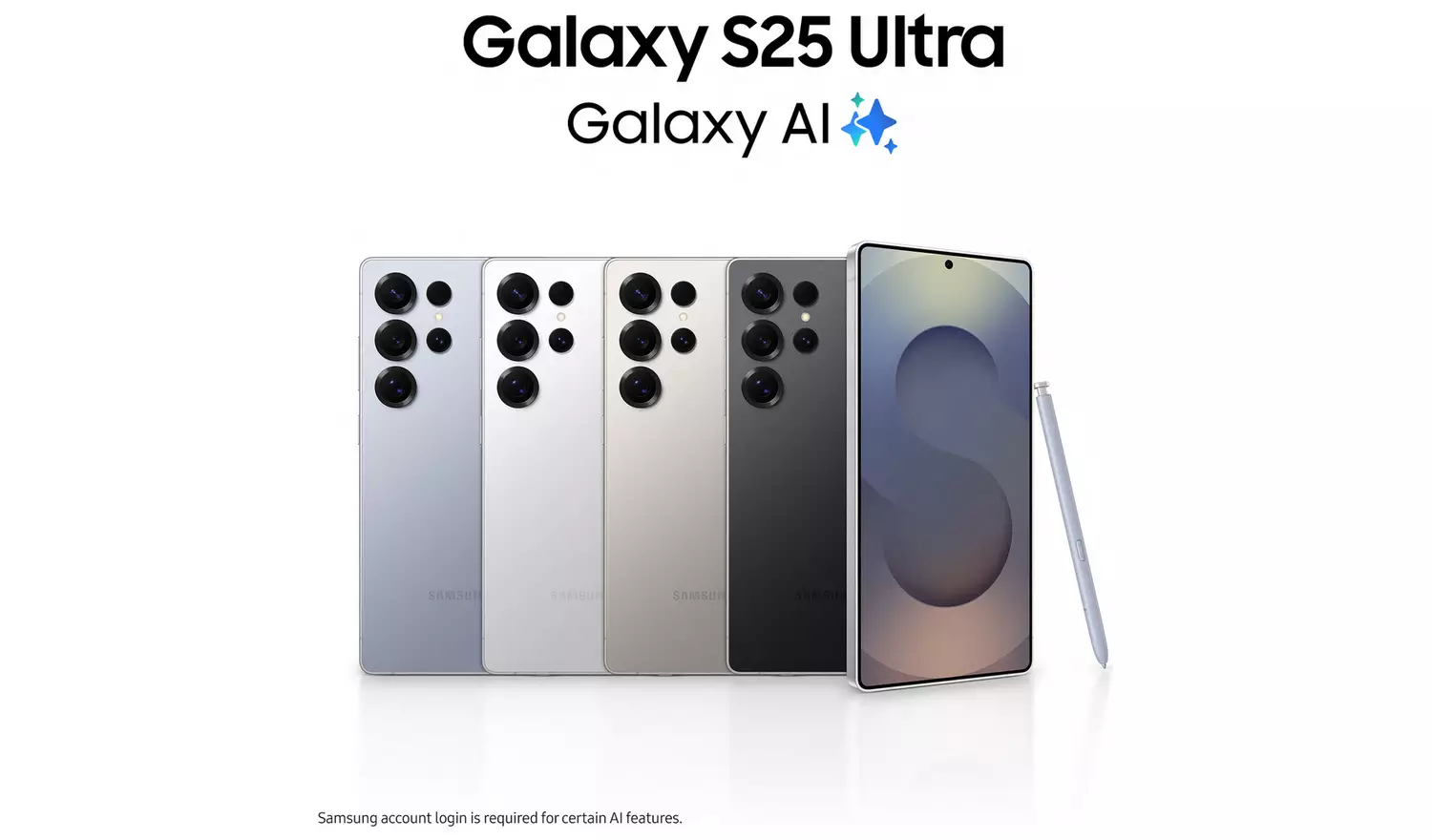 SIM Free Samsung Galaxy S25 Ultra 5G 256GB AI Phone - Black