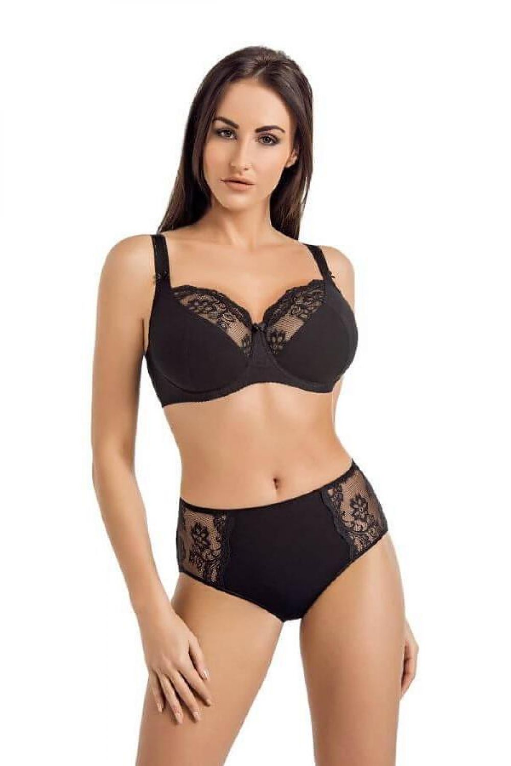 Seamless Women's Black Lingerie Set