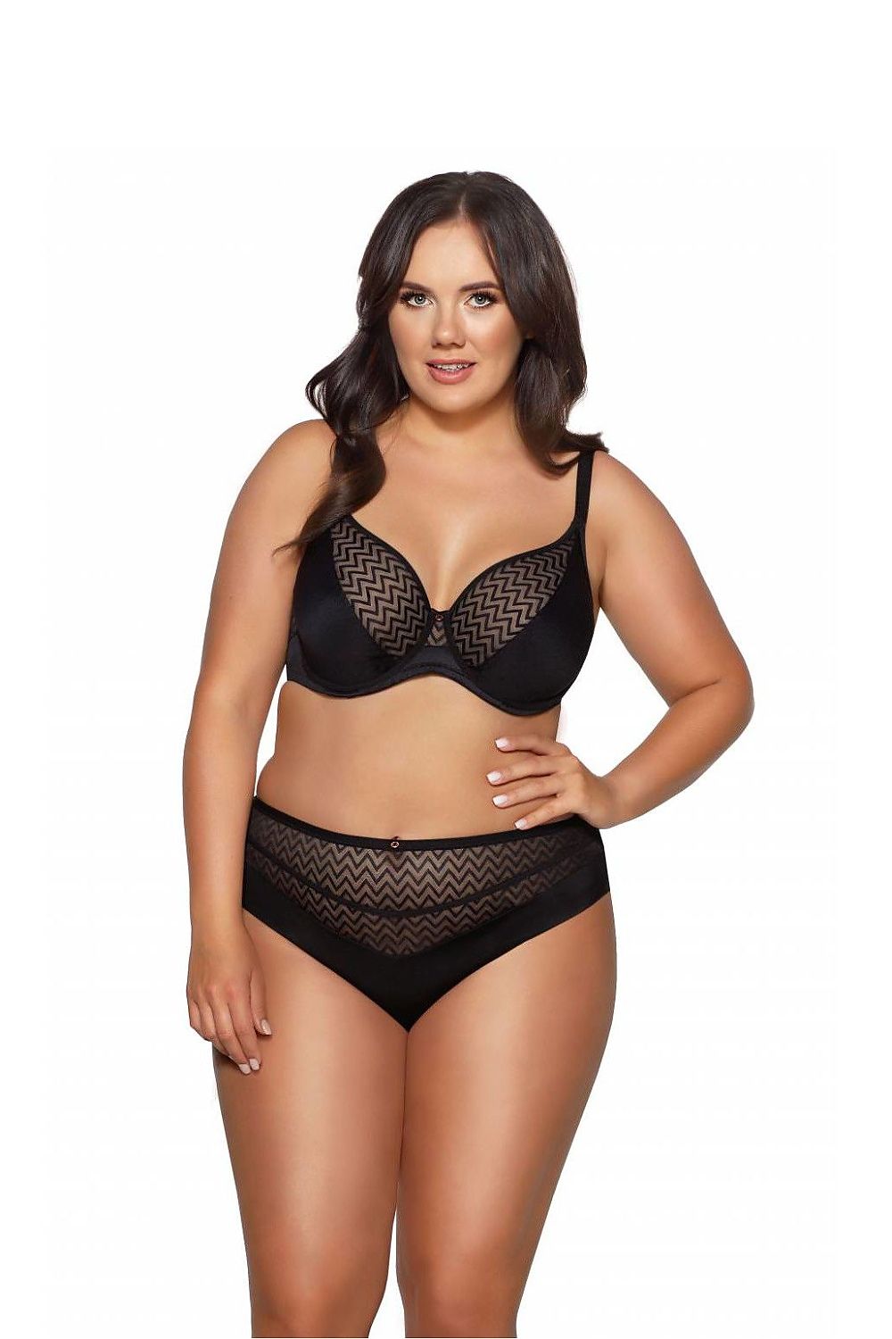 Plus Size Black Lingerie Set