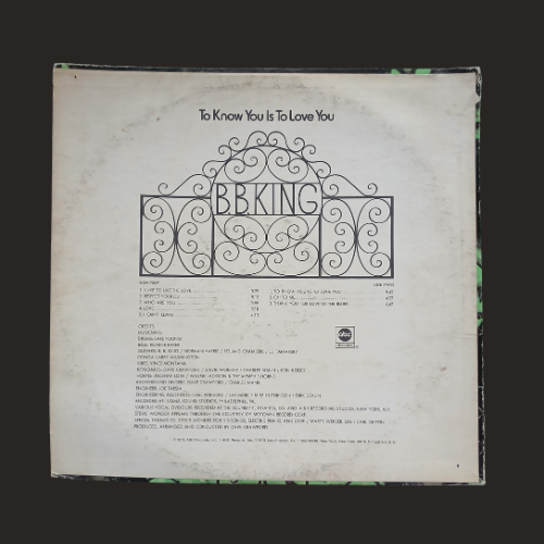 BB King – To Know You Is To Love You (Vinyl LP)