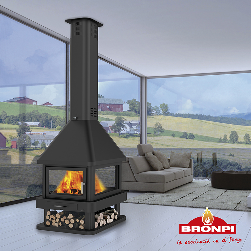 Malkinis židinys Bronpi Huelva 16 kW