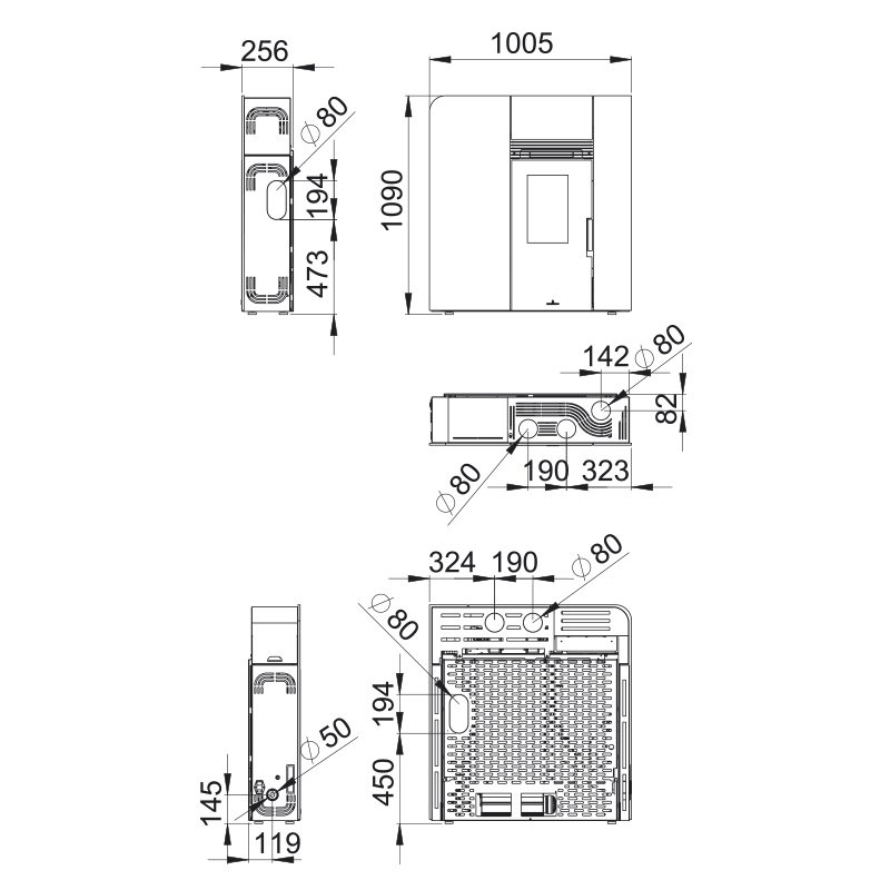 Granulinė krosnelė Bronpi Cleo 11 kW