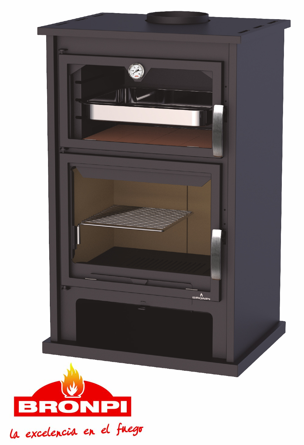 Malkinė krosnelė su orkaite Bronpi Suiza  14 kW