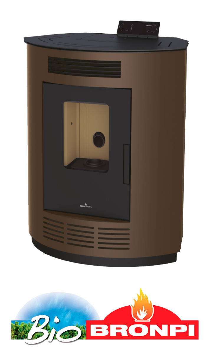 Kampinė granulinė krosnelė Bronpi Nina 9 kW