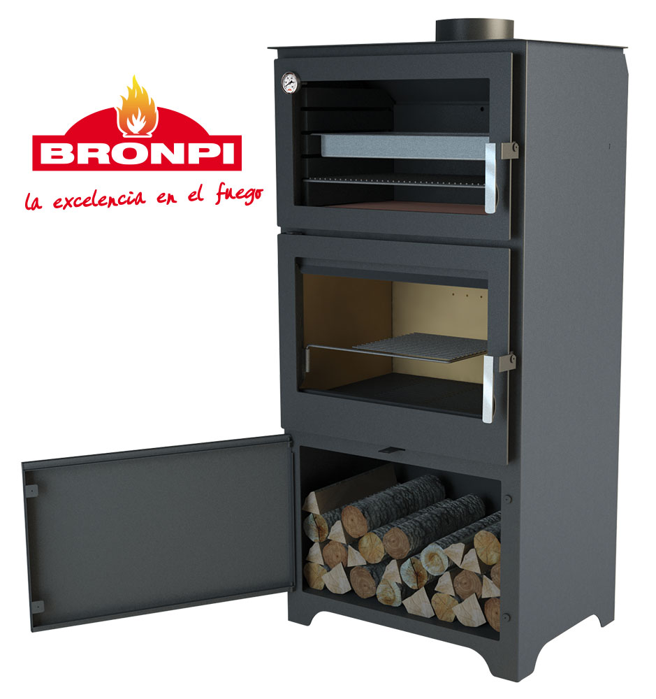 Malkinė krosnelė su orkaite Bronpi Murano L 14 kW