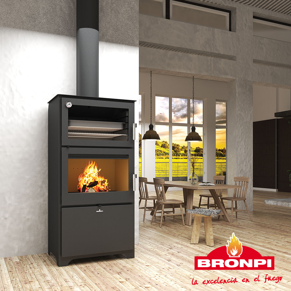 Malkinė krosnelė su orkaite Bronpi Murano L 14 kW