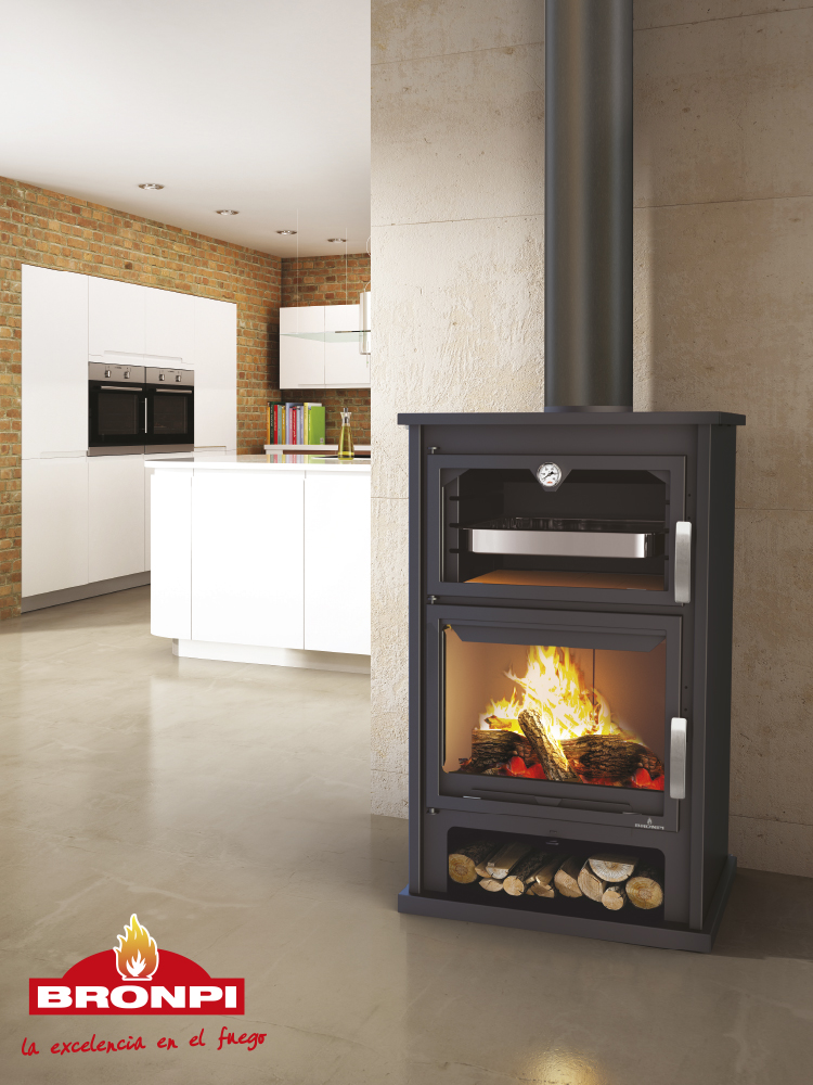 Malkinė krosnelė su orkaite Bronpi Suiza 14 kW