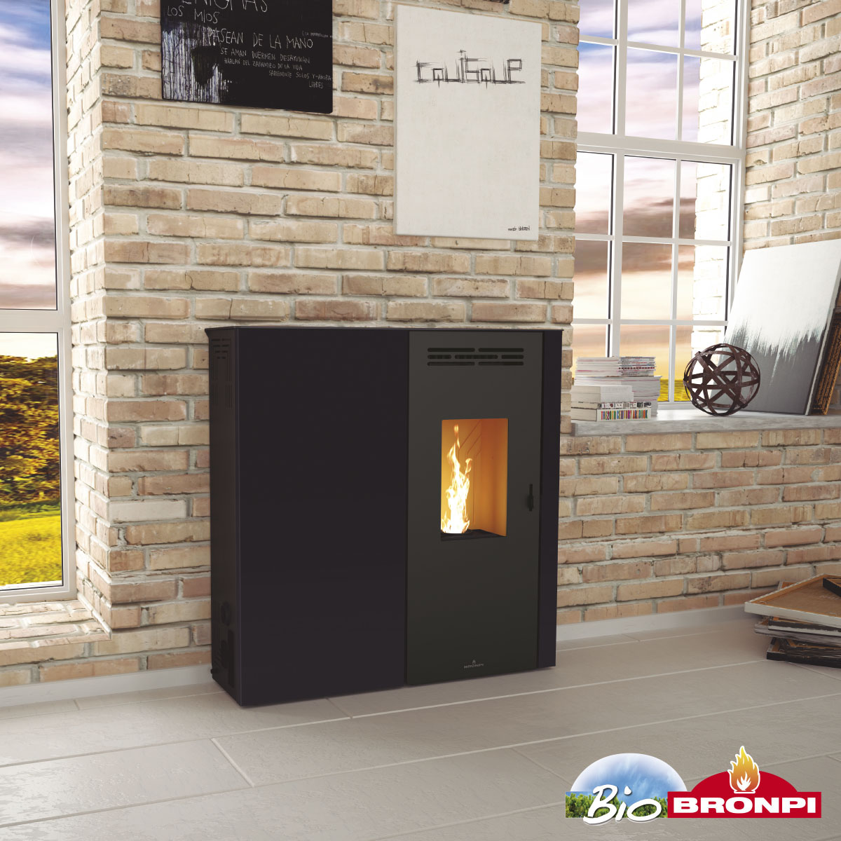 Granulinė krosnelė Bronpi Lupe 9 kW