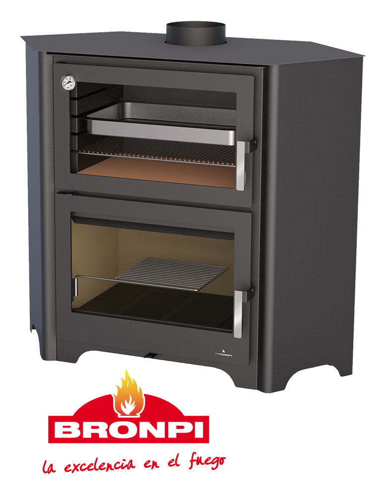 Malkinė krosnelė su orkaite Bronpi Murano-R  14 kW