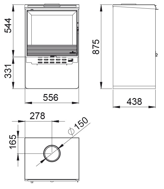 Malkinė krosnelė Bronpi Croacia T 9kW