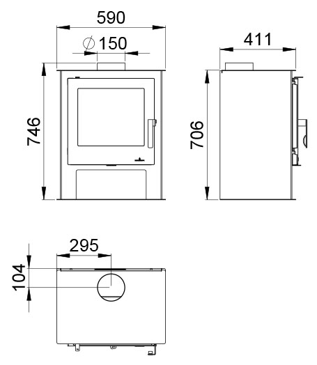 Malkinė krosnelė Bronpi Gijon 11 kW
