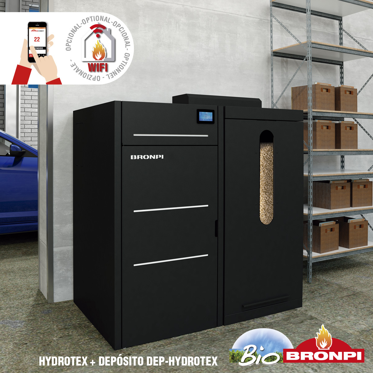 Granulinis katilas Bronpi HYDROTEX 27