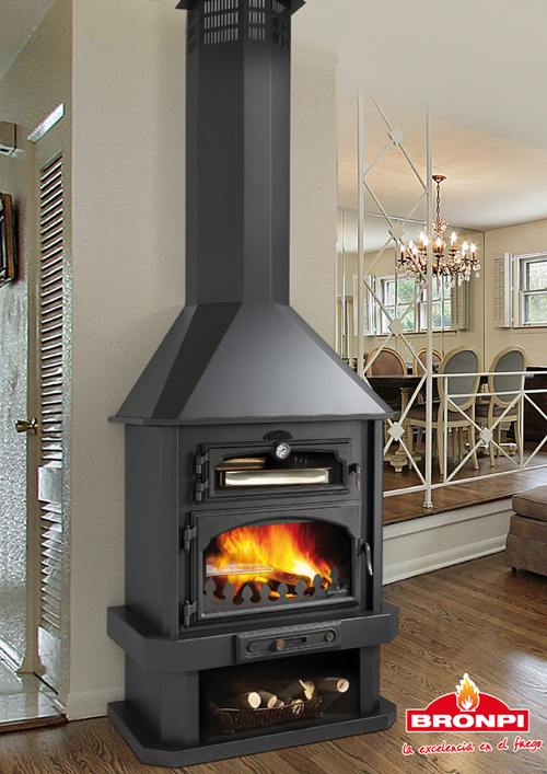 Malkinis židinys Bronpi Ebro 14 kW