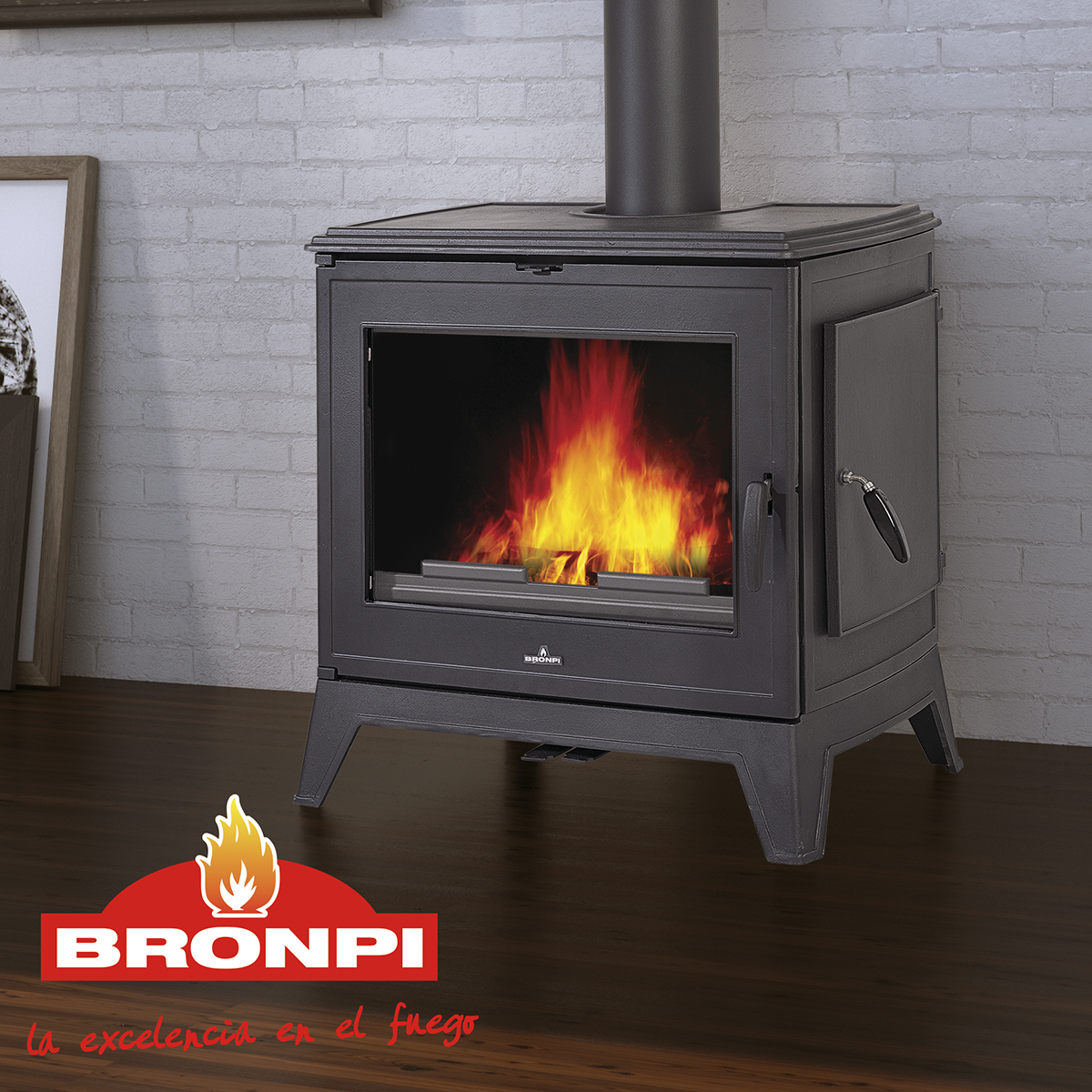 Malkinė ketaus krosnelė Bronpi Derby 14 kW