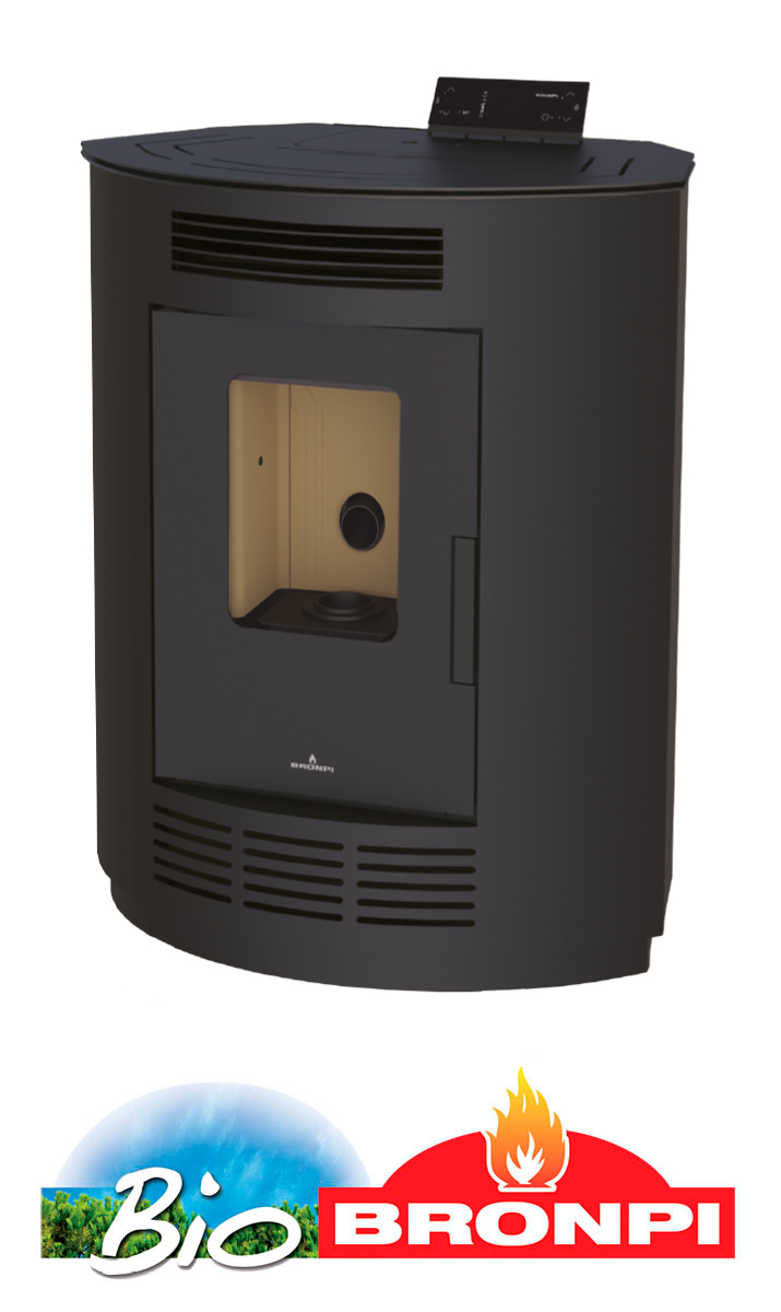 Kampinė granulinė krosnelė Bronpi Nina 9 kW