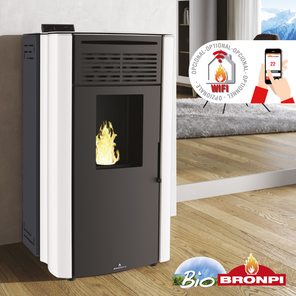 Granulinė krosnelė Bronpi Coral 15 kW