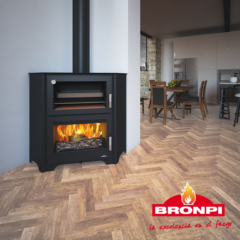 Malkinė krosnelė su orkaite Bronpi Murano-R  14 kW