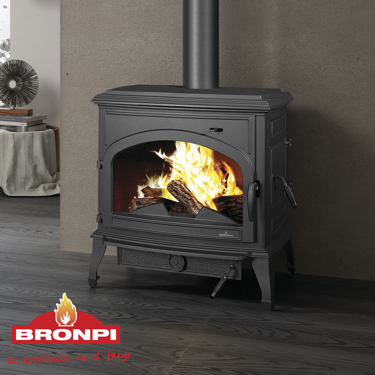 Malkinė ketaus krosnelė Bronpi Etna 10 kW