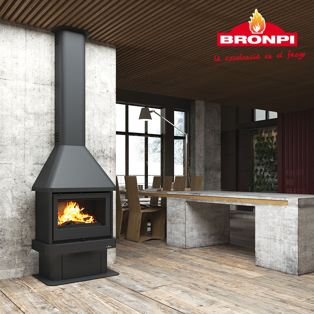Malkinis židinys Bronpi Lisboa 11 kW