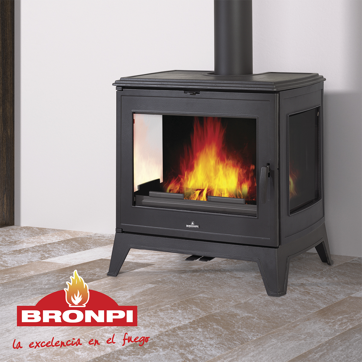 Malkinė ketaus krosnelė Bronpi Bury 14,6 kW