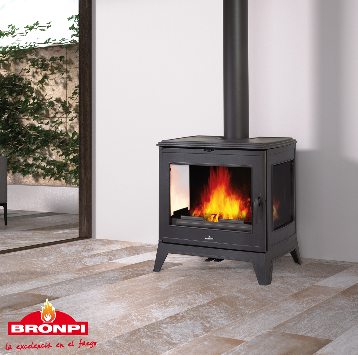 Malkinė ketaus krosnelė Bronpi Bury 14,6 kW