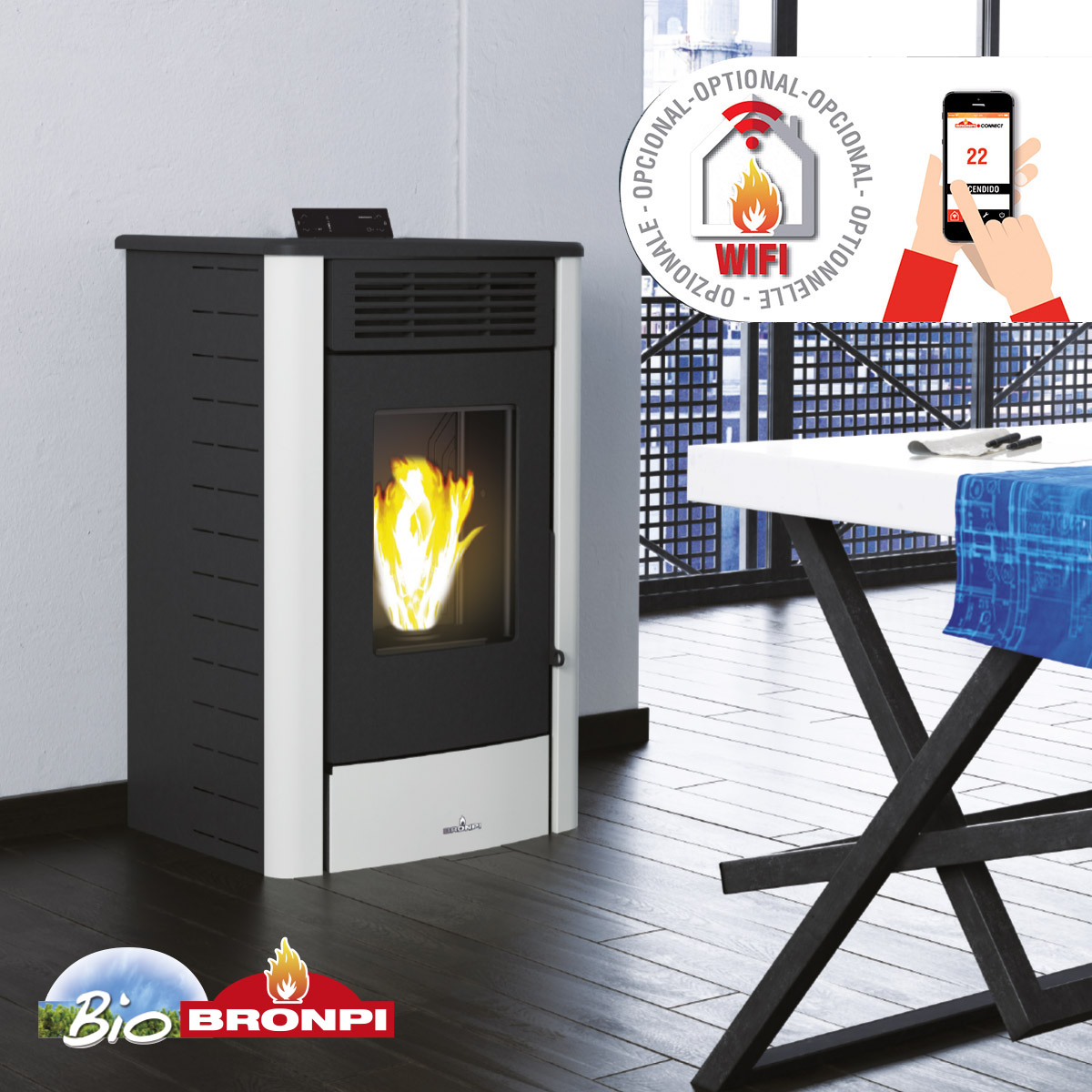 Granulinė krosnelė Bronpi Rita 9 kW