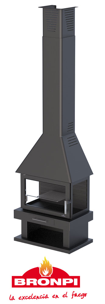 Malkinis židinys Bronpi Hueca 13 kW