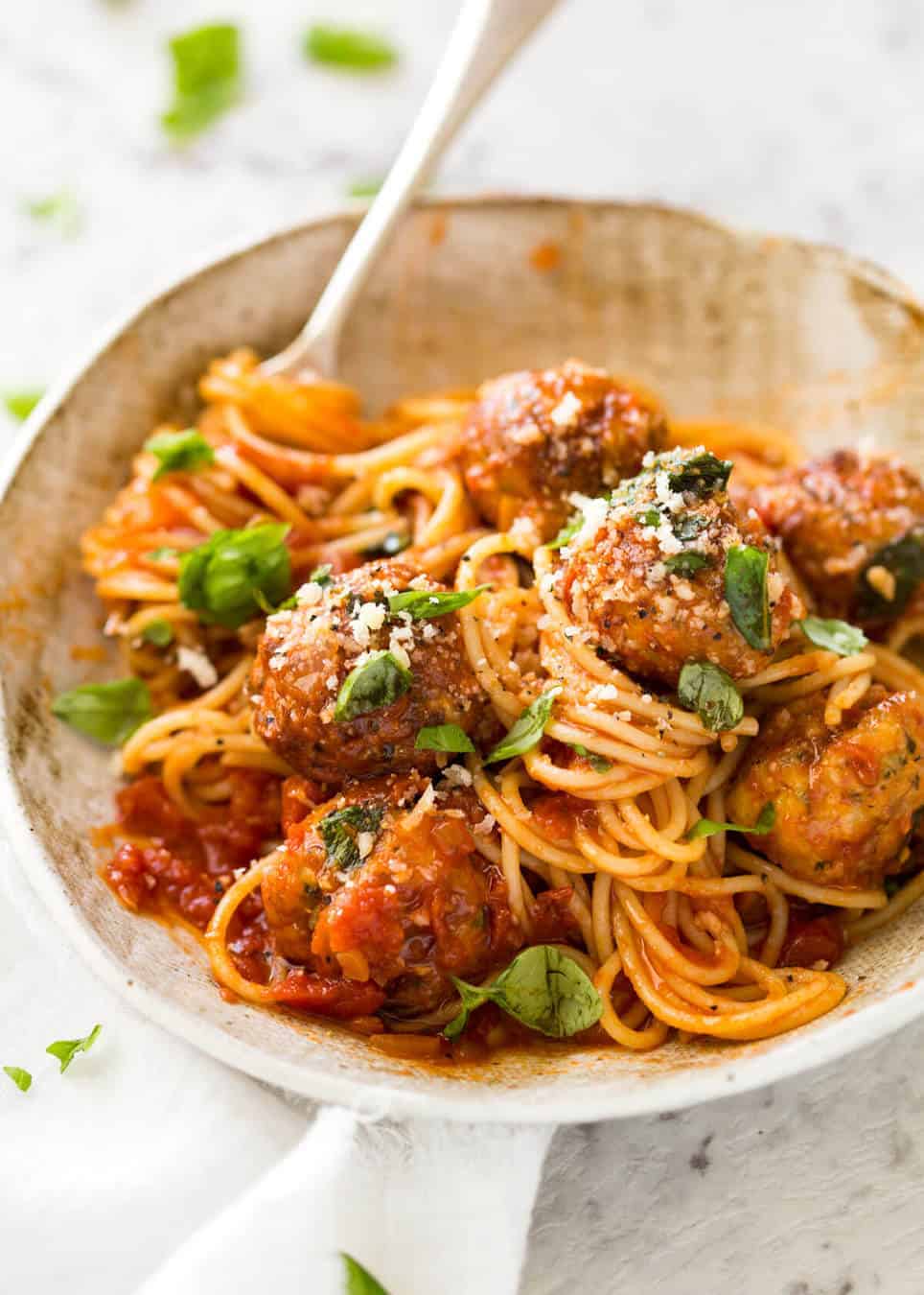 Spaghetti Chicken Meatball