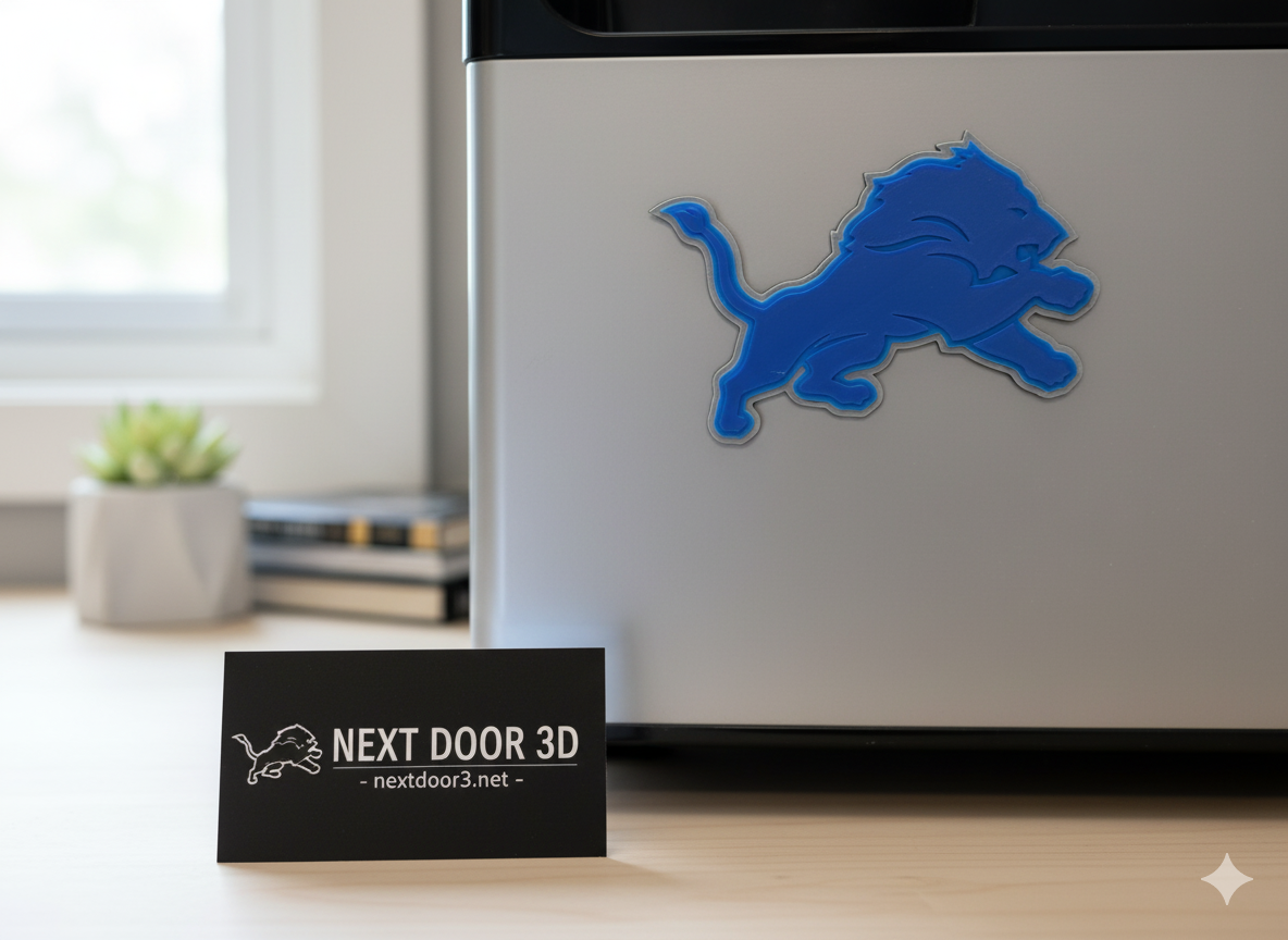 3D Lions Magnetic Emblem