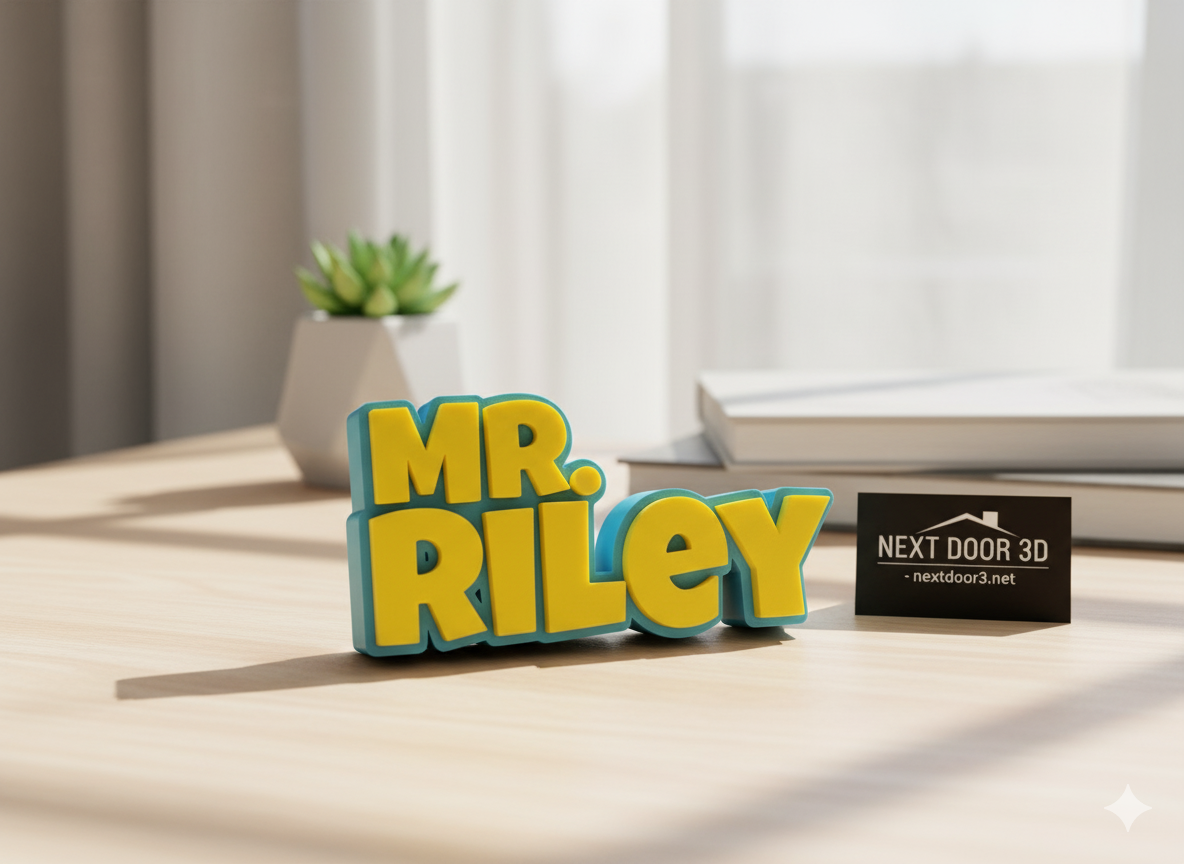 Personalized 3D Name Sign