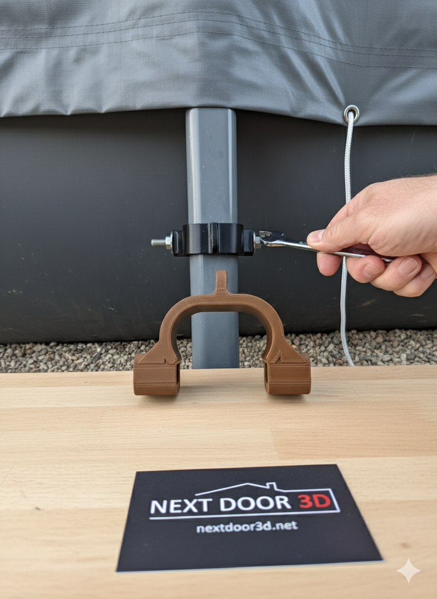 TarpTamer Pool Clamps for Intex & Bestway Frame Pools. Stop Sagging & Rips!