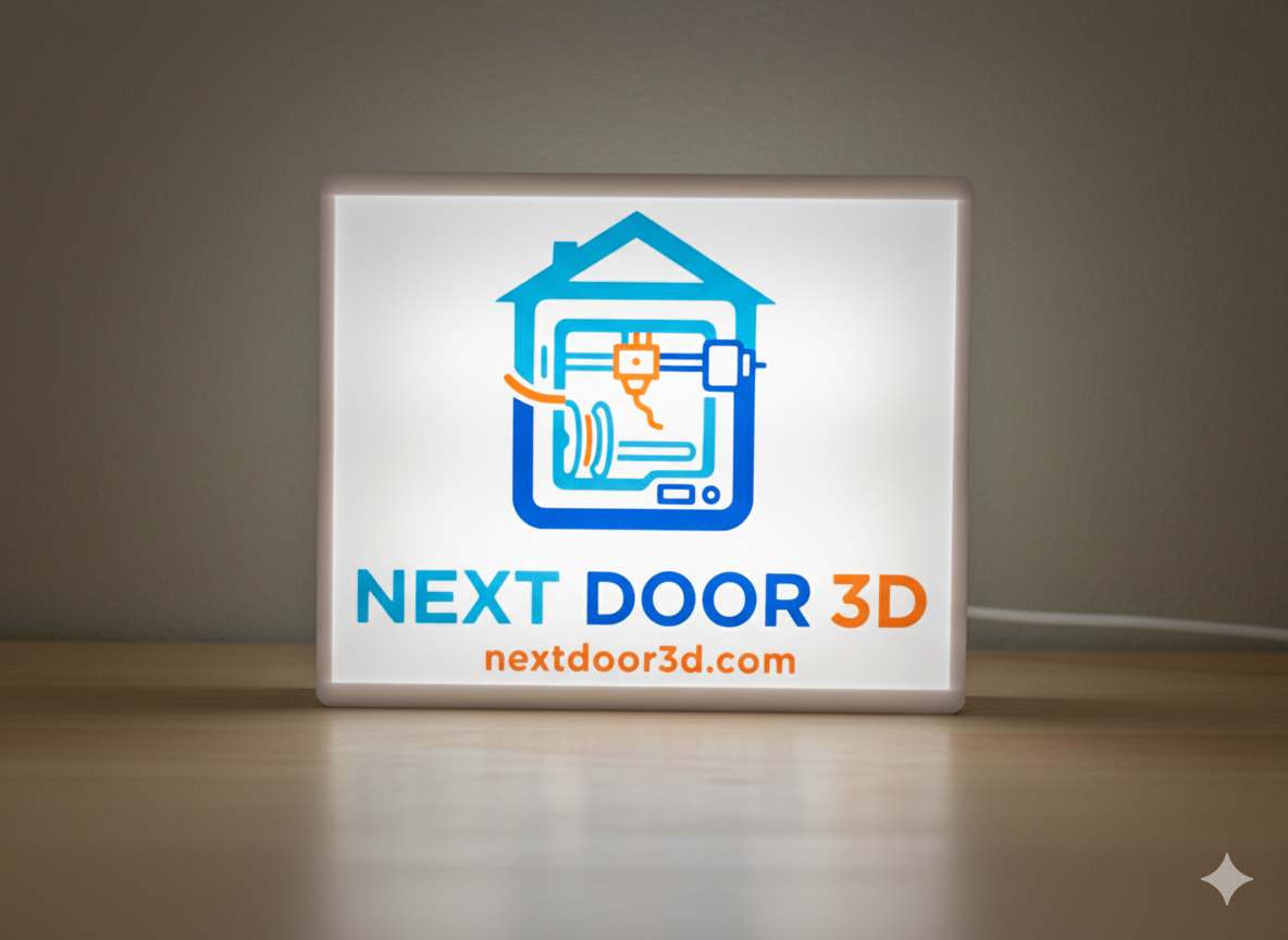 Custom 3D Illuminated Table Sign