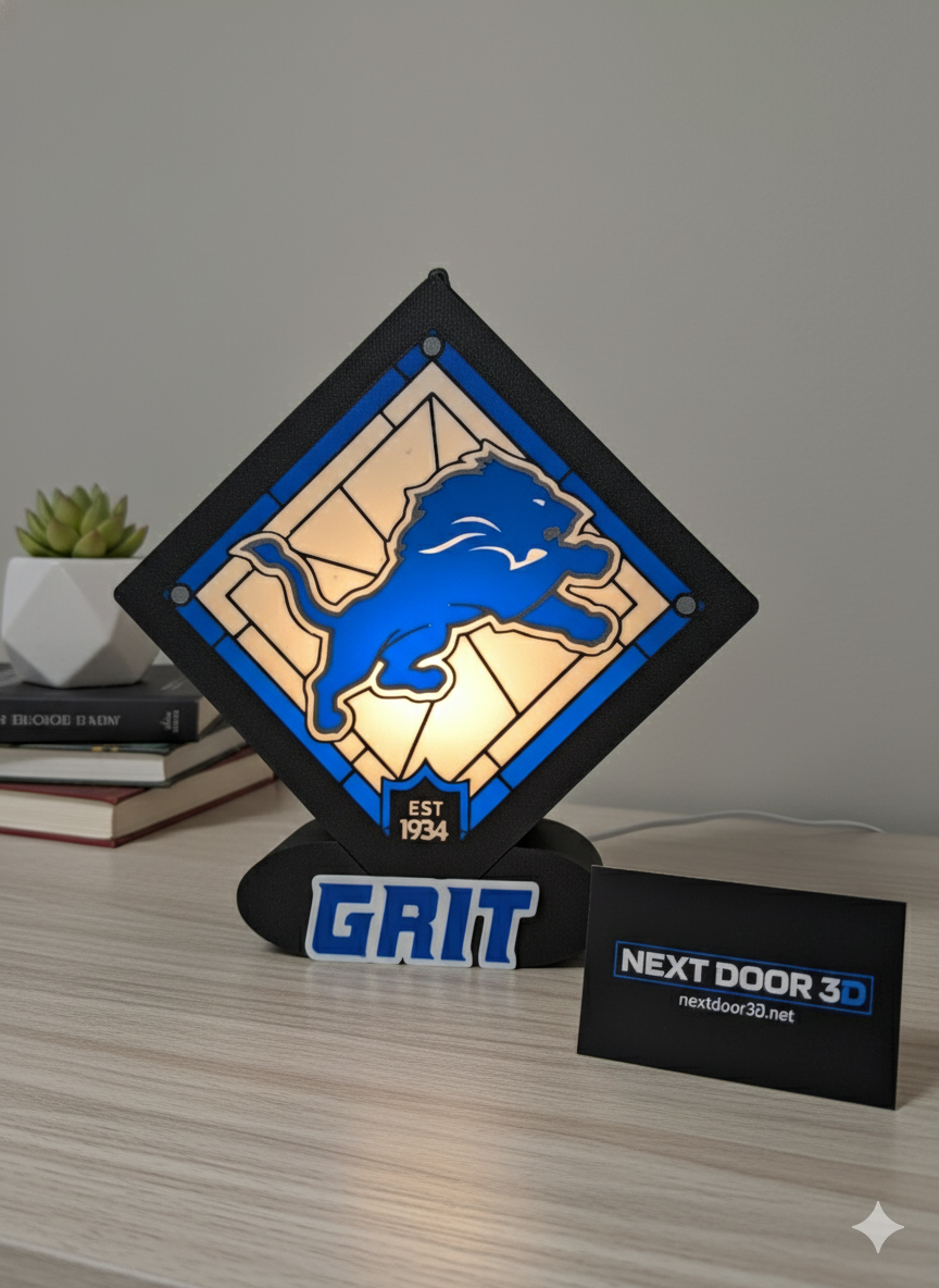 Detroit Lions LED Light Box