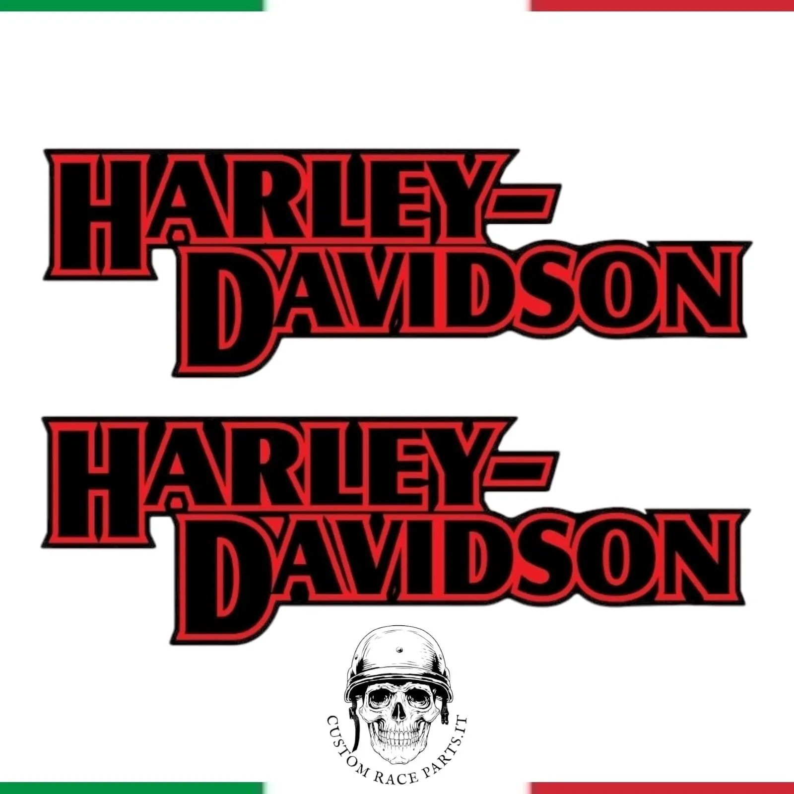 kit 2 adesivi laminati harley davidson laminati