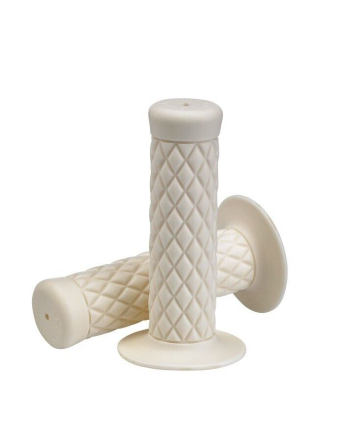 MANOPOLE BIANCHE MOTO UNIVERSALI MANUBRIO 22 MM VINTAGE