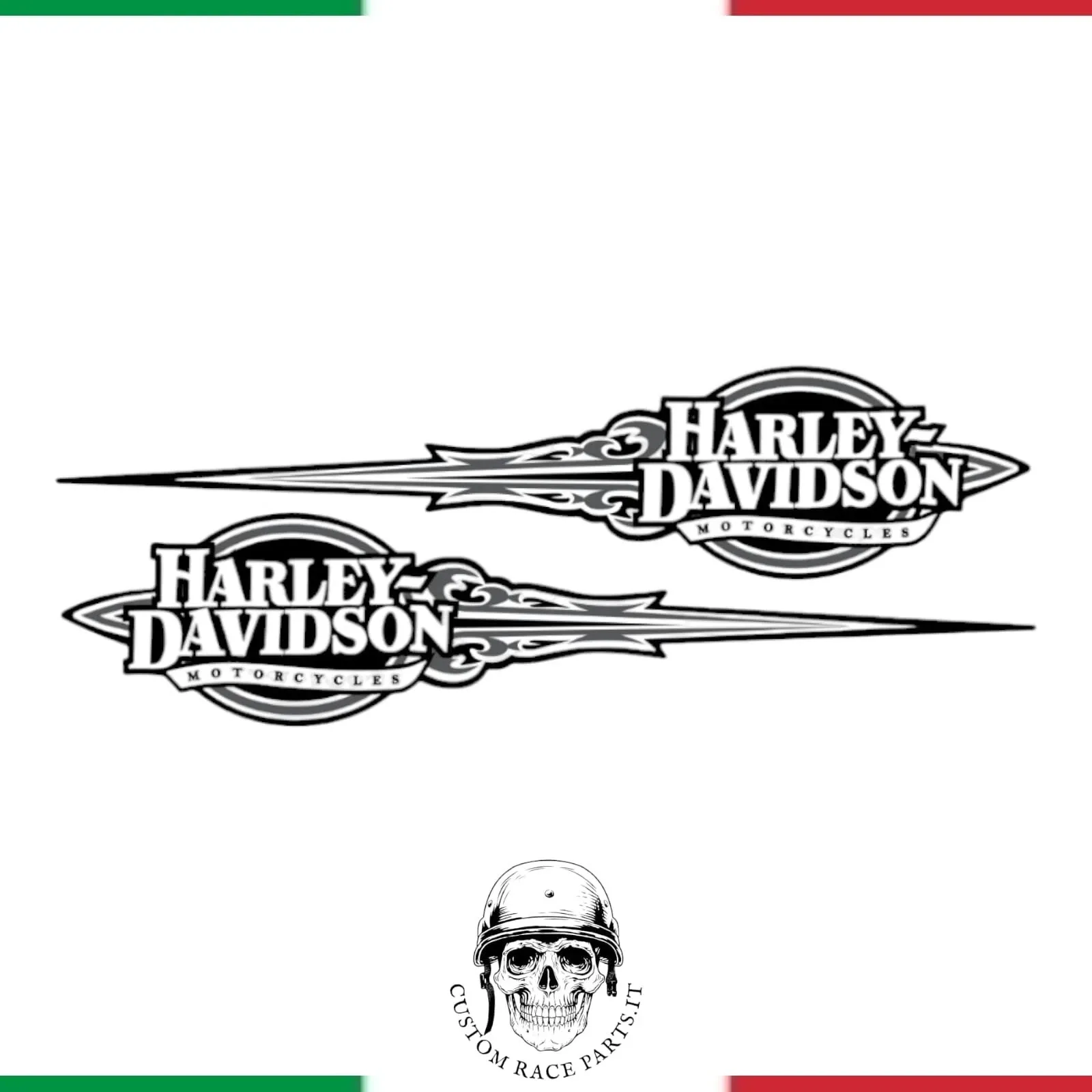 kit 2 adesivi laminati harley davidson laminati